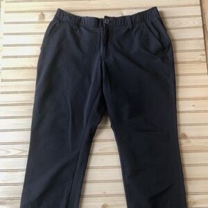 Under Armour Performance Golf Pants Mens 34 x 32 Black Stretch Pockets Casual
